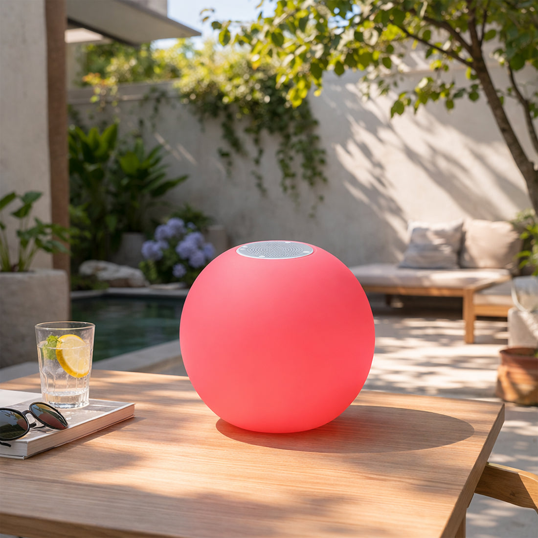 LED Floating Ball Speaker Light with Hook