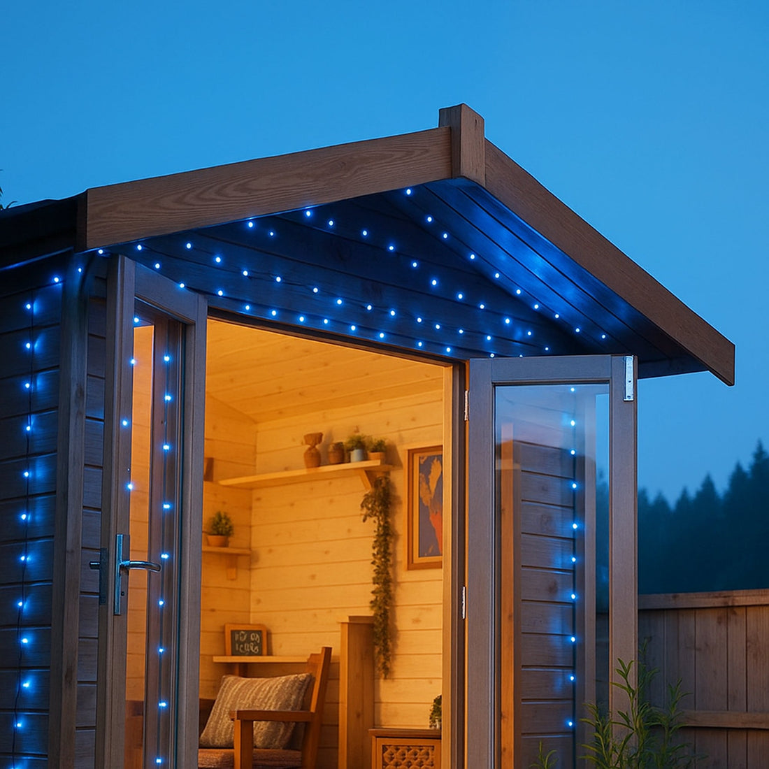 300 LED Connectable Coloured cable string light