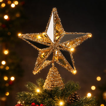 25cm Christmas Star Tree Top