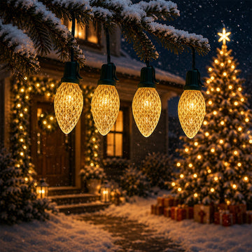 C9 Pinecone 50 LEDs Connectable String Light - 7 Colour Options