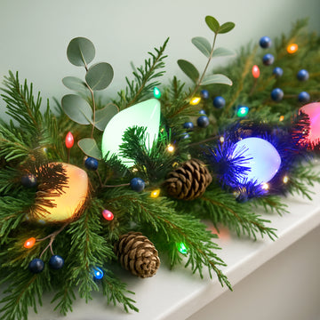 10 LED Connectable Large Pinecone String Light