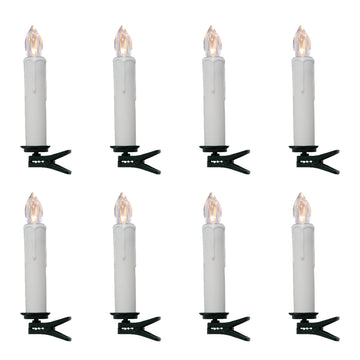 Set of 8 LED Wireless Candle with Remote