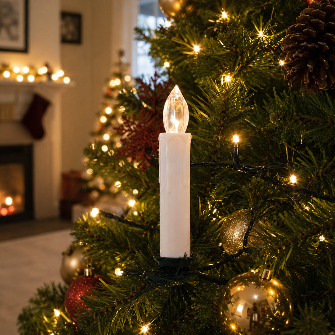 Set of 8 LED Wireless Candle with Remote