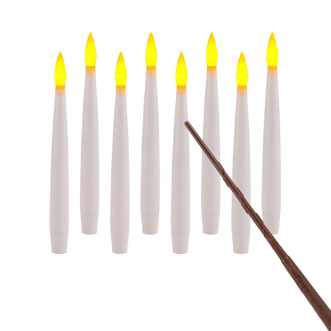 Floating candles with magic wand-set of 16pcs