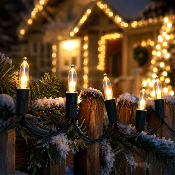 300 Mini Dual Colour LED Connectable Traditional String Lights