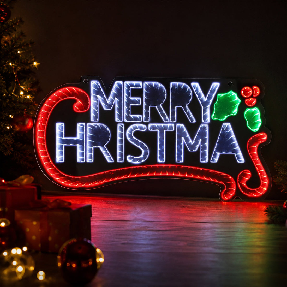 Hanging Infinity Merry Christmas - H47cm