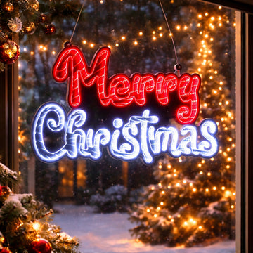 40X25CM Hanging Infinity Merry Christmas