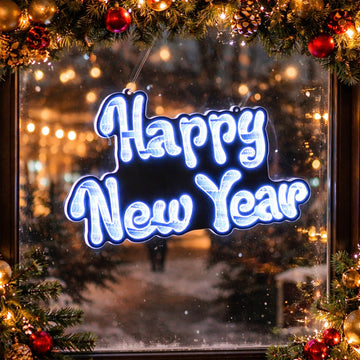 41X25CM Hanging Infinity Happy New Year