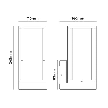 Arlo Frame Outdoor Wall Light
