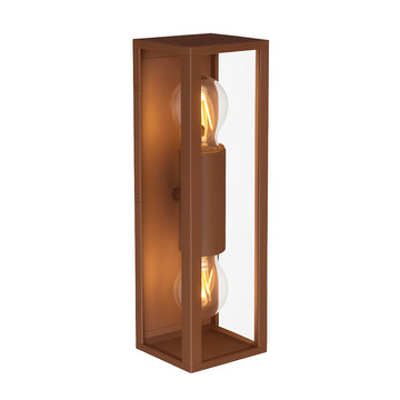 Zyra 2lt Up/Down Outdoor Wall Light - Rusty