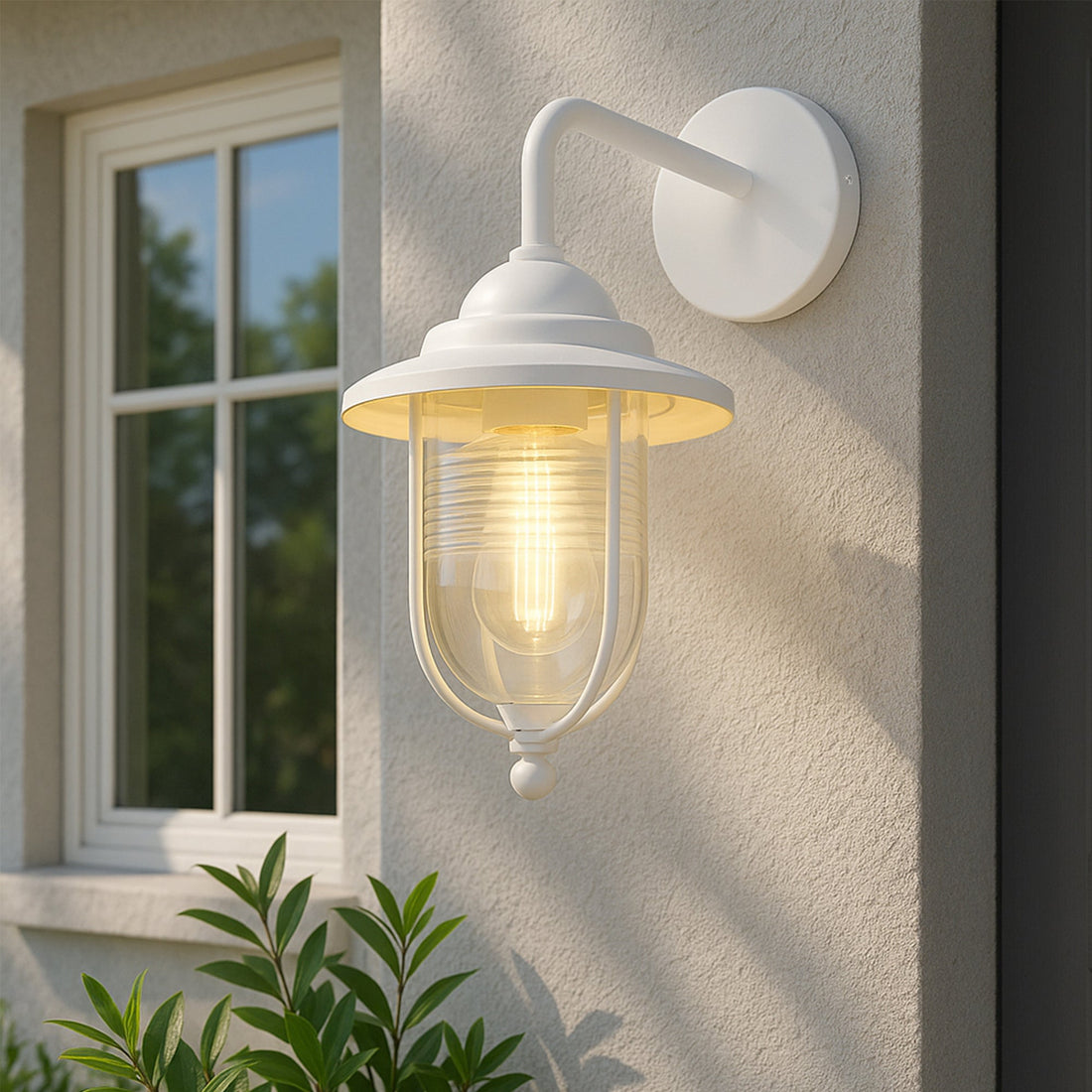Elvo Outdoor Wall Light - White
