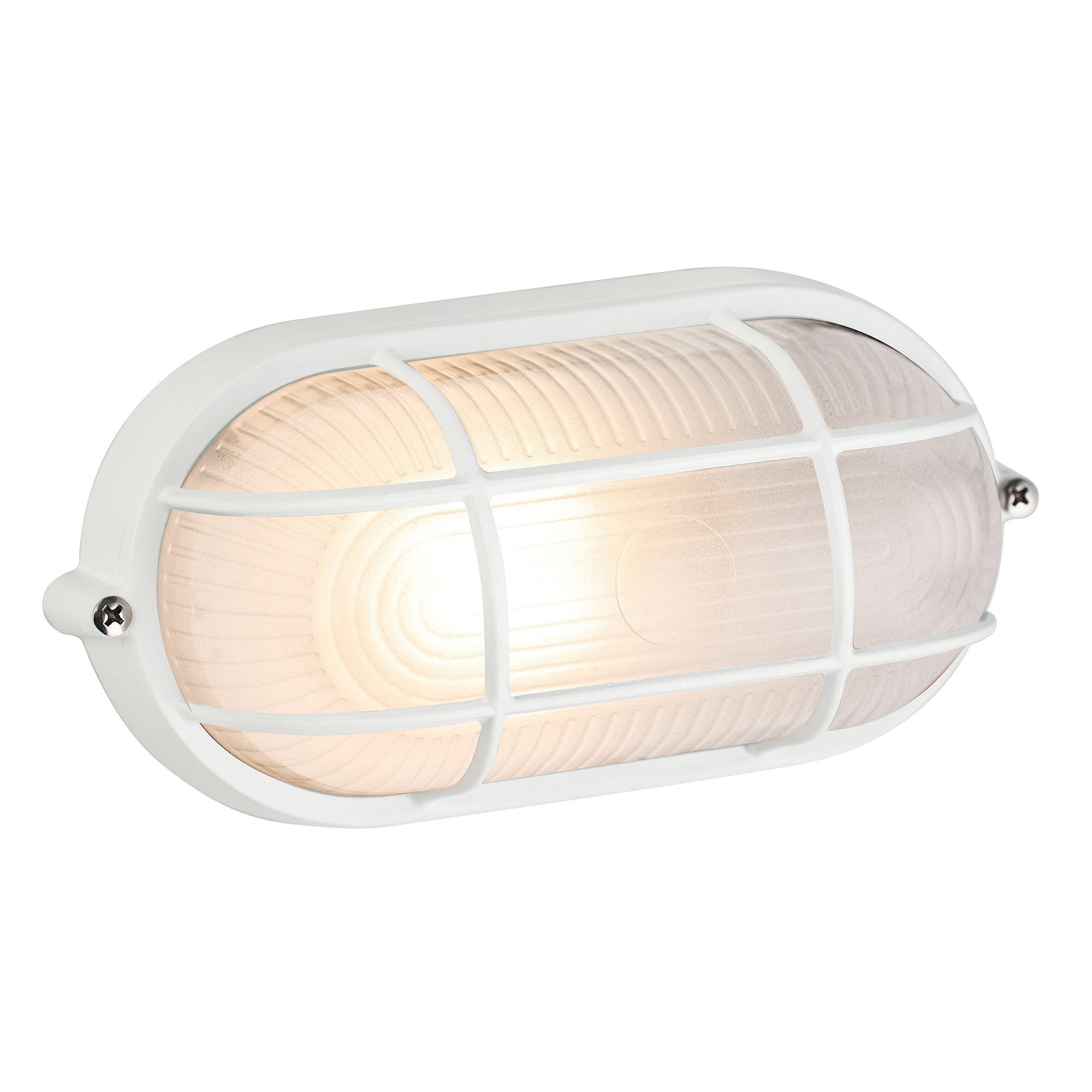 Rhelia Oval Caged Outdoor Bunker - White