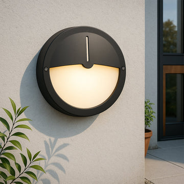 Talvia LED CCT Outdoor Bunker With Eyelid - Black