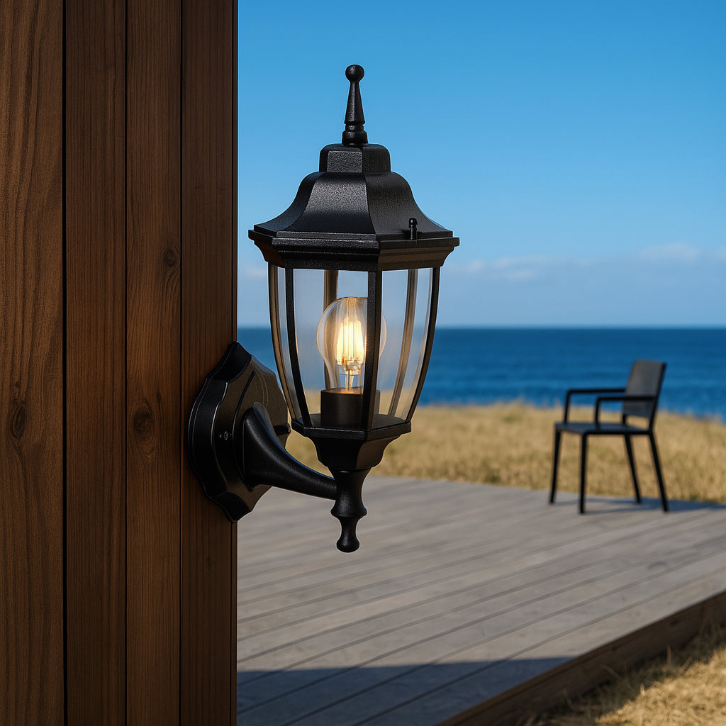 Sylva Up Outdoor Wall Light - Black