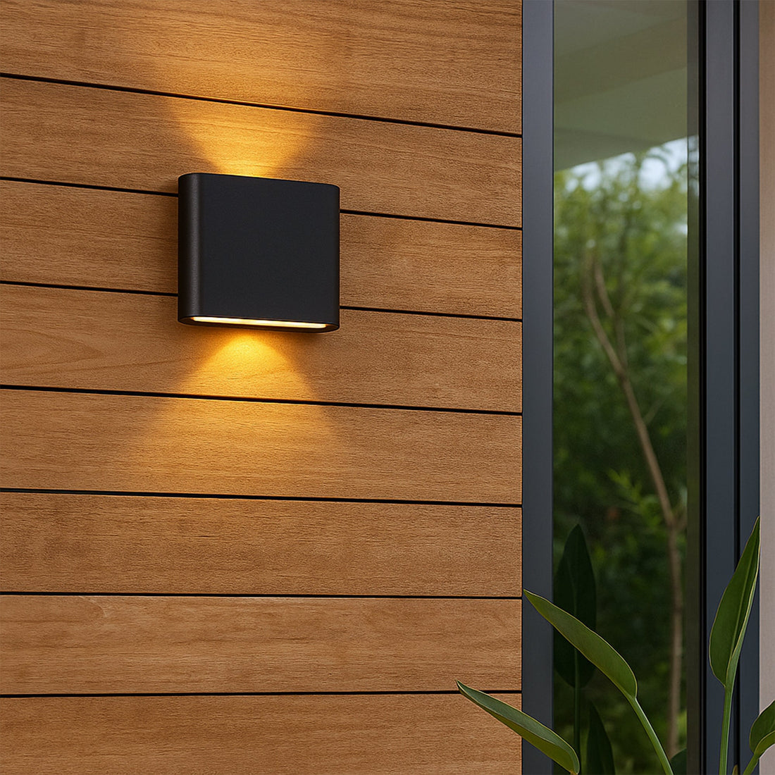 Elaro CCT LED Outdoor Wall Light - Small/Black