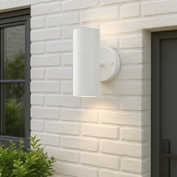Zyven 2lt Up/Down Outdoor Wall Light - White