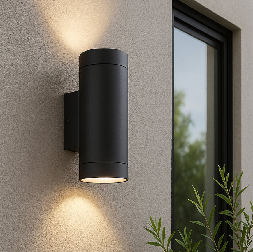 Truvo CCT LED Up/Down Outdoor Wall Light - Black
