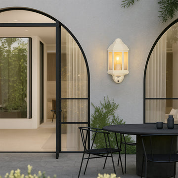 Avara Outdoor Wall Sconce With Sensor - Beige