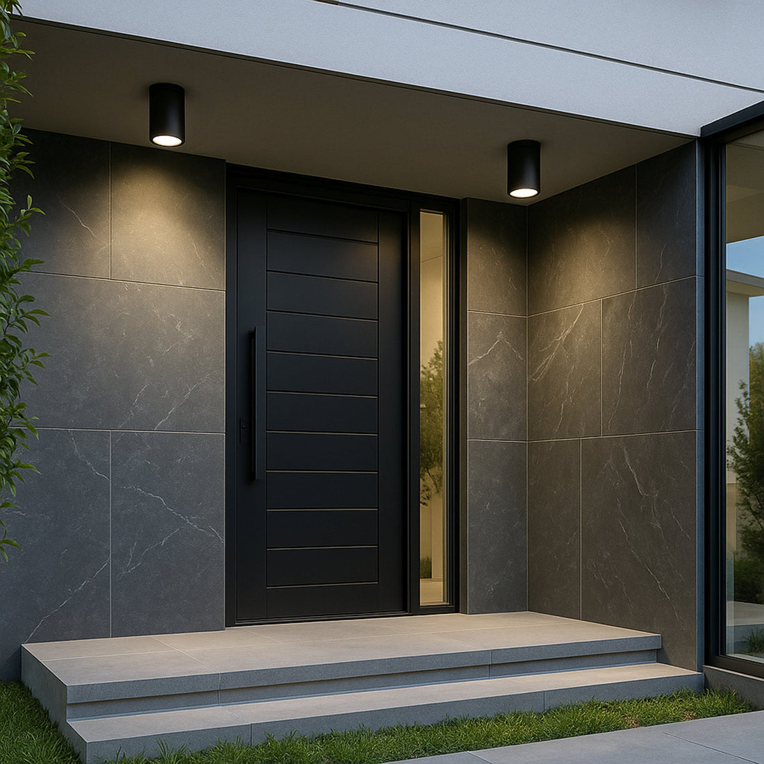 Myren Outdoor Ceiling Light - Black