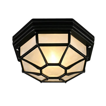 Alaya Outdoor Mounted Ceiling Light Black