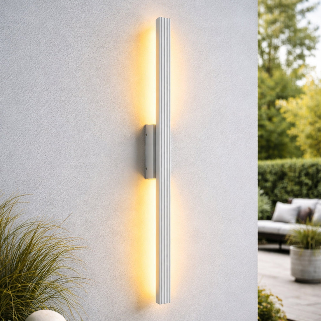 Nadia LED Outdoor Wall Light White