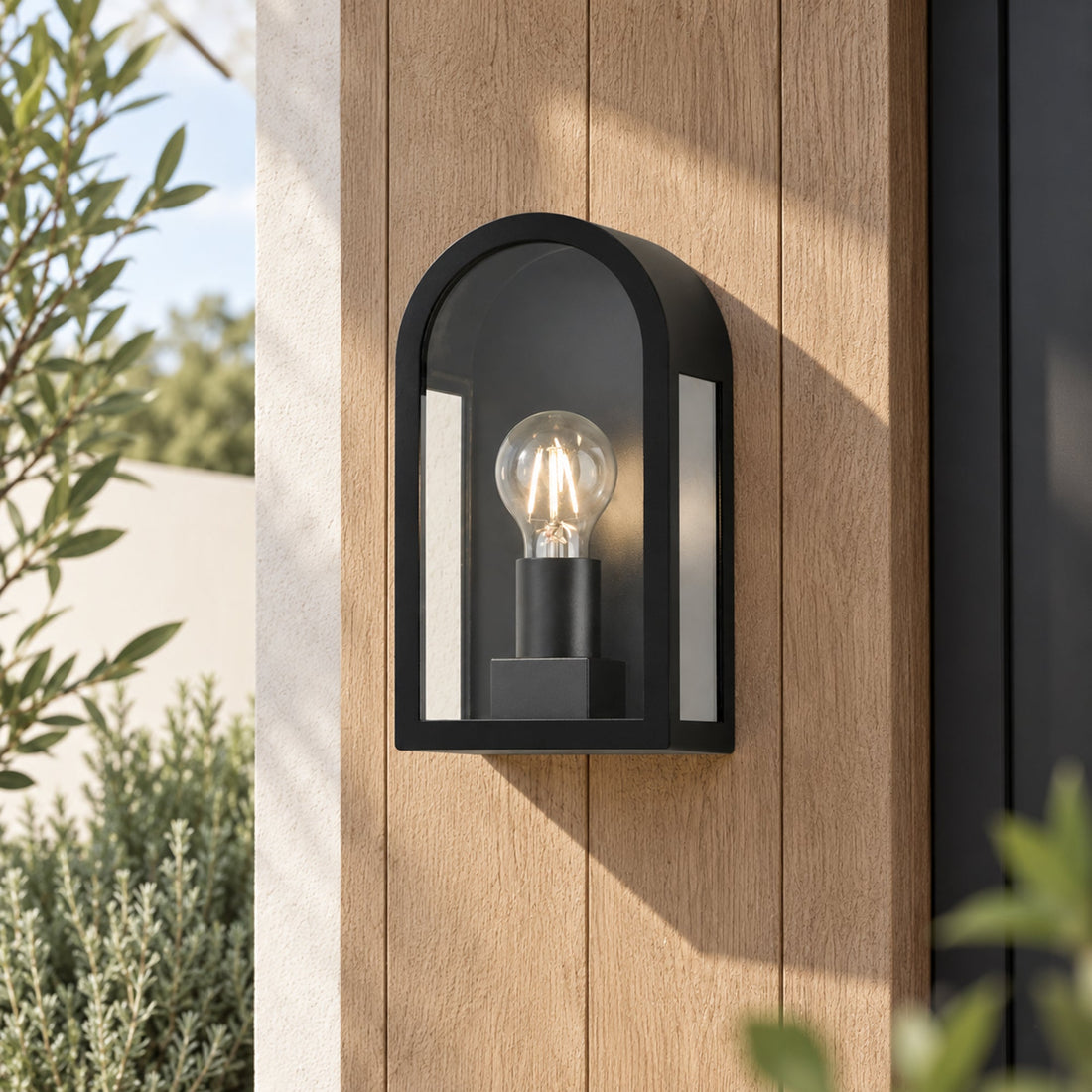 Sena Outdoor Wall Light - Black