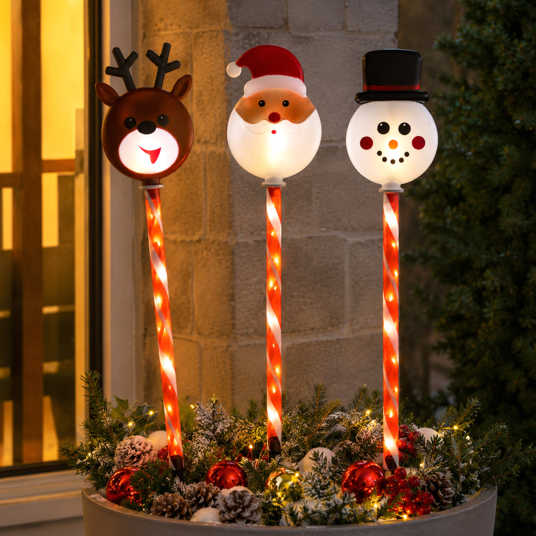 Set of 3 Cartoon Path Light