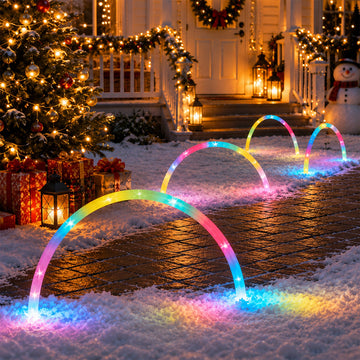 RGB Connectable Arch Path Light- Set Of 3