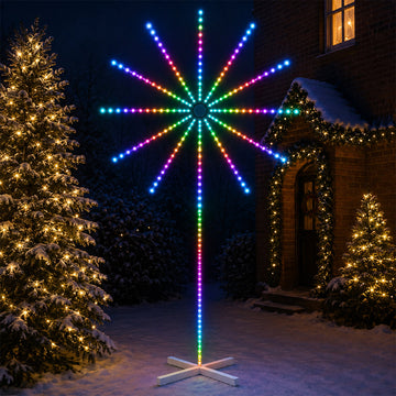 2.5m 2D Fireworks Standing Light