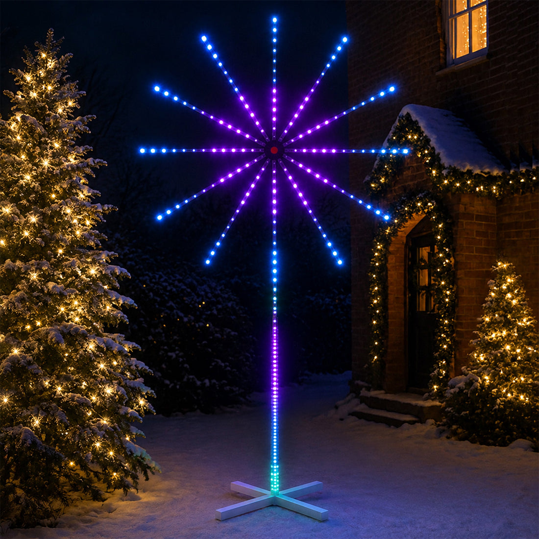 2.5m 2D Fireworks Standing Light
