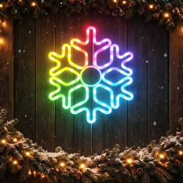 58CM RGB digital snowflake