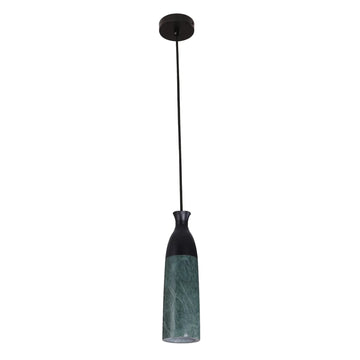 Marmol Interior Marble Cylinder Pendant Light Green Marble