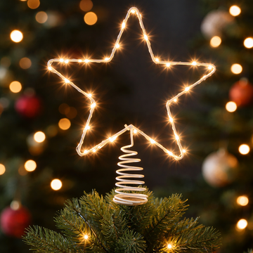 Lit star tree top - Battery Operate