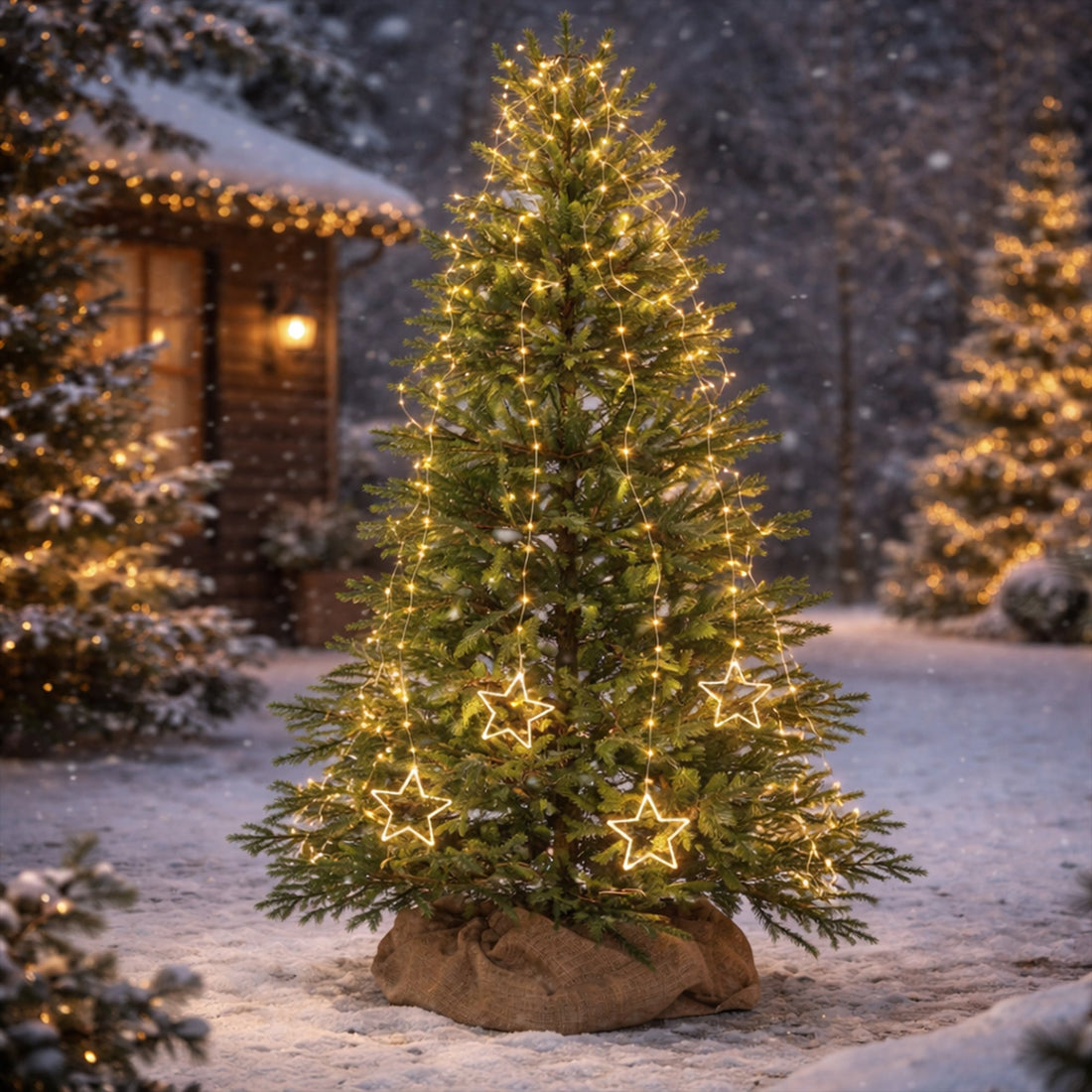 2.1M Micro Dewdrop Branch Light With Star