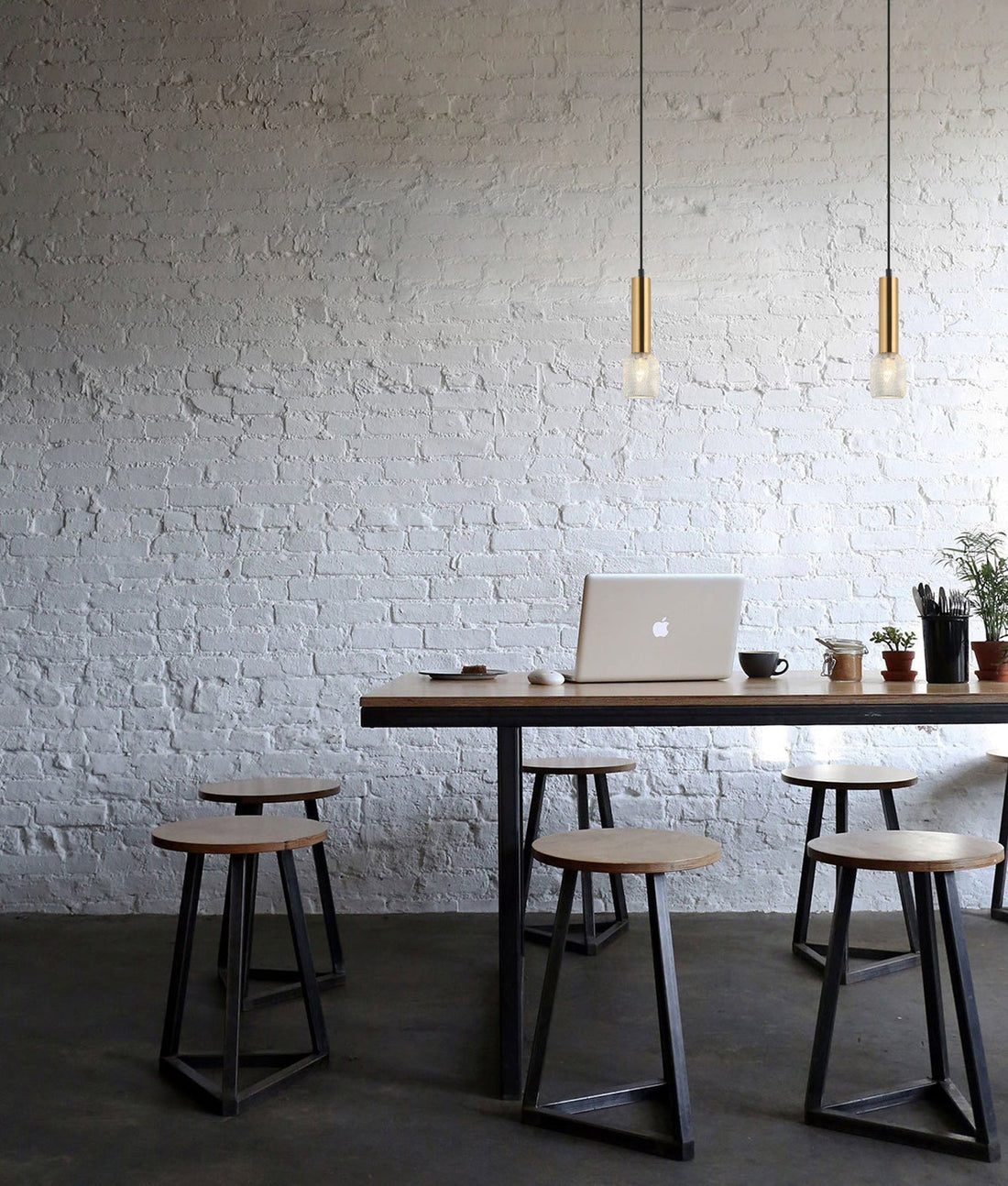 Mikro Pendant Light Antique Brass
