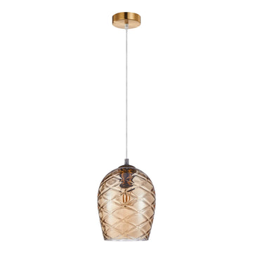 Neta Interior Wine Glass Shade Segmented Pendant Light Coffee