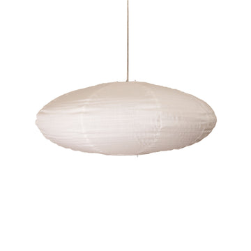 Kanto Oval Linen Shade White 60cm