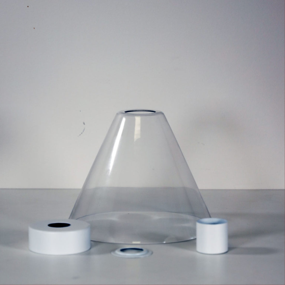 Heath Clear Glass DIY White