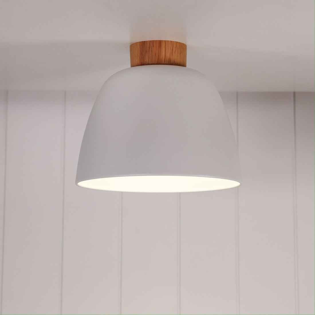 Tommy Metal & Wood DIY Shade White