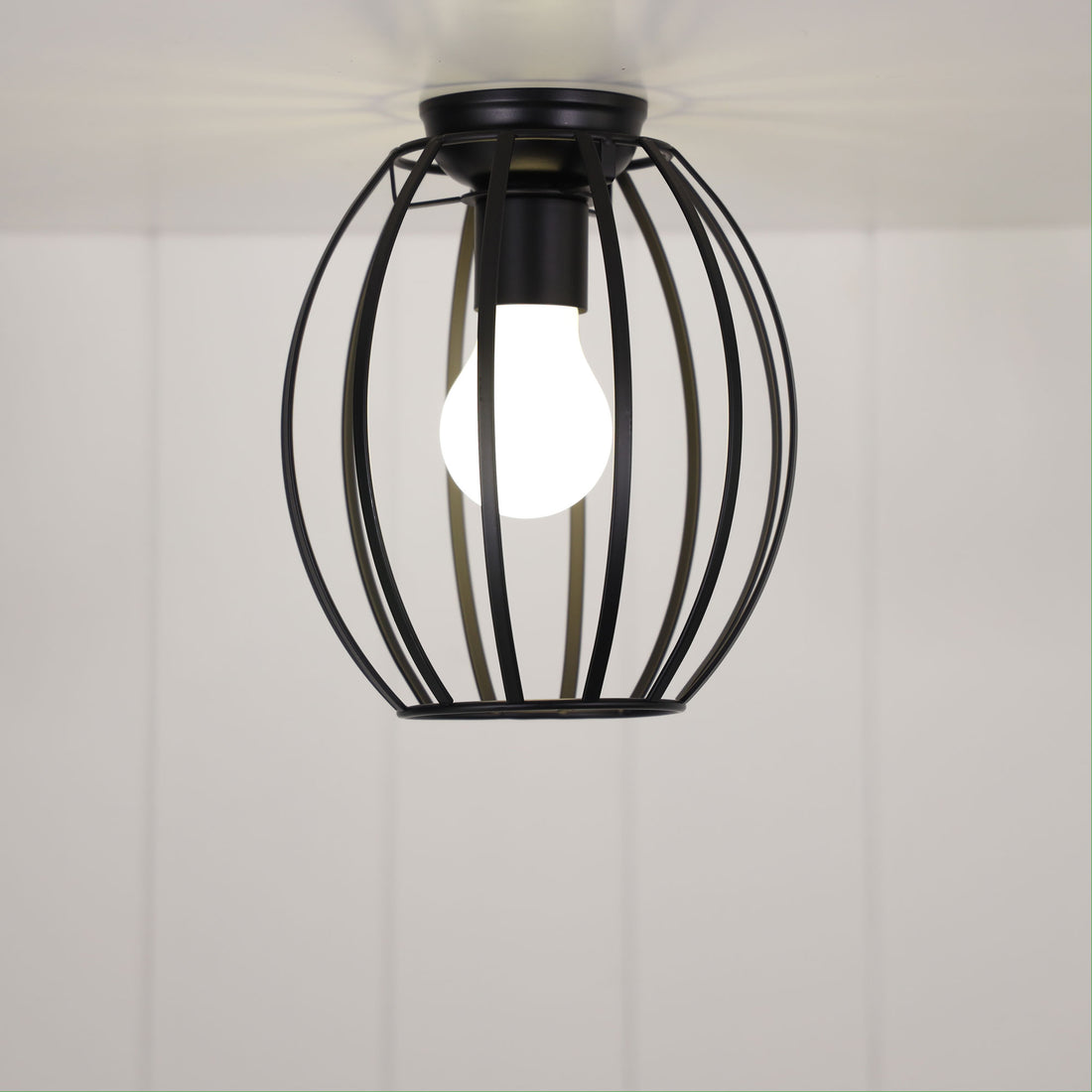 Stave Industrial Style DIY Shade Black 18cm
