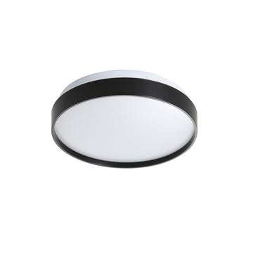 Leena Tri-Colour LED Ceiling Light Black 33cm