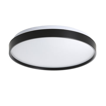 Leena Tri-Colour LED Ceiling Light Black 48cm