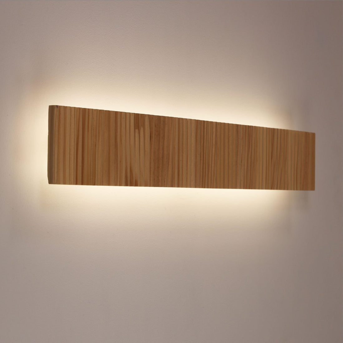 Rafter Scalloped Wood Tricolour LED Wall Light 60cm