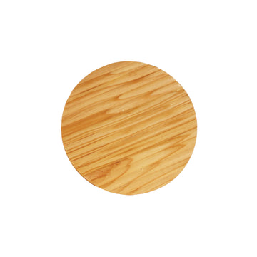 Dot Scalloped Wood Tri-Colour LED Wall Light 20cm