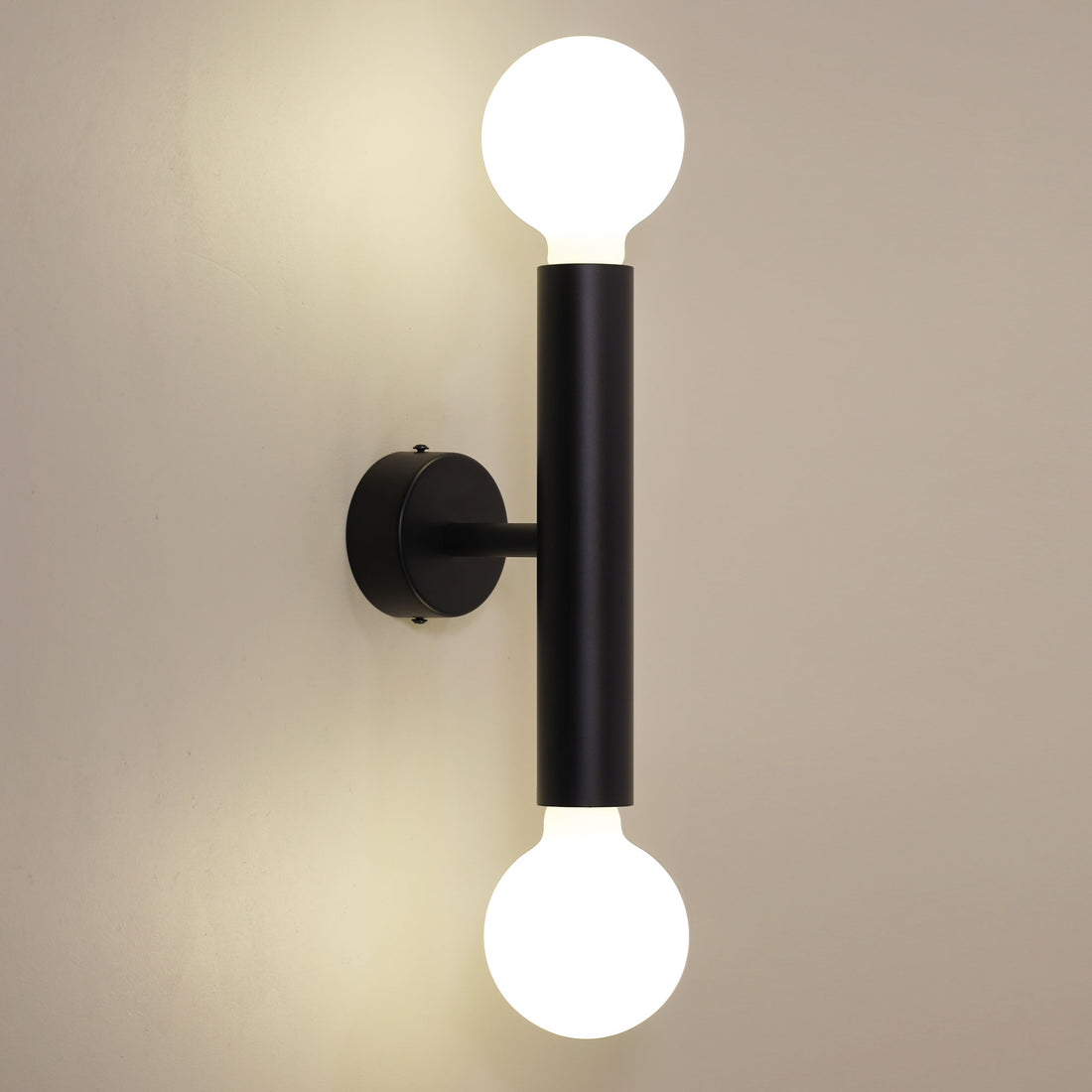 Toli Twin Wall Light Black 2lt
