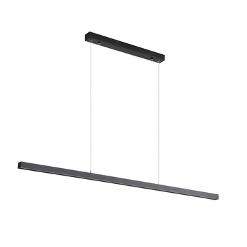 Shard Slimline TriColour LED Linear Pendant Light Black 120cm