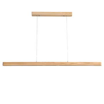 Alpha Ash Wood TriColour LED Linear Pendant Light 150cm