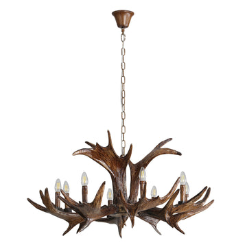Ramure 8 Lits Deer Antler Designer Pendant Light