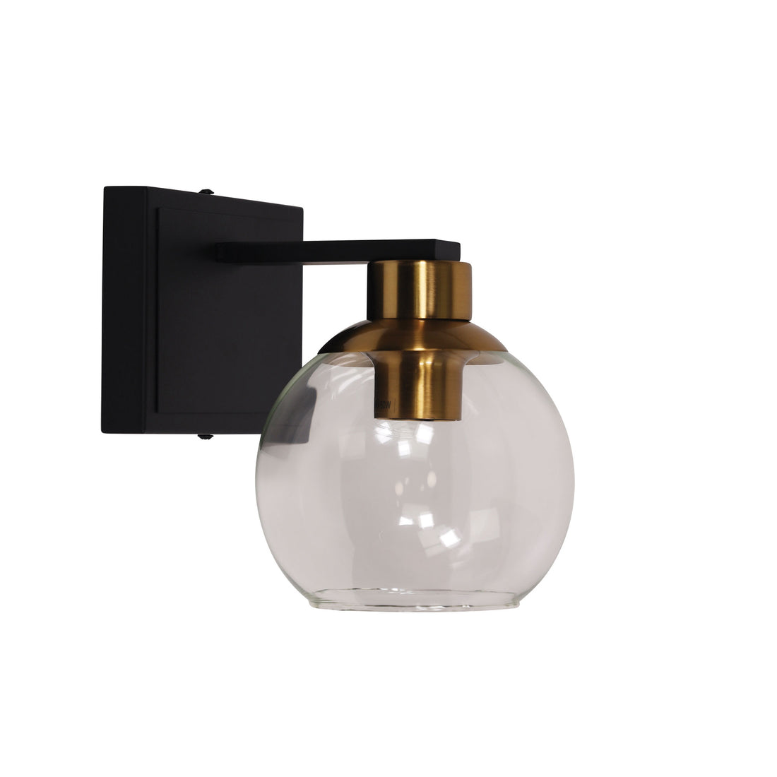 Clayton Single Wall Light Clear Glass