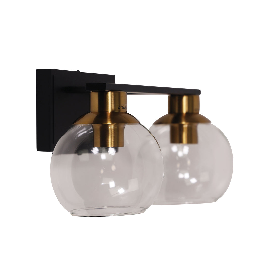 Clayton Double Wall Light Clear Glass